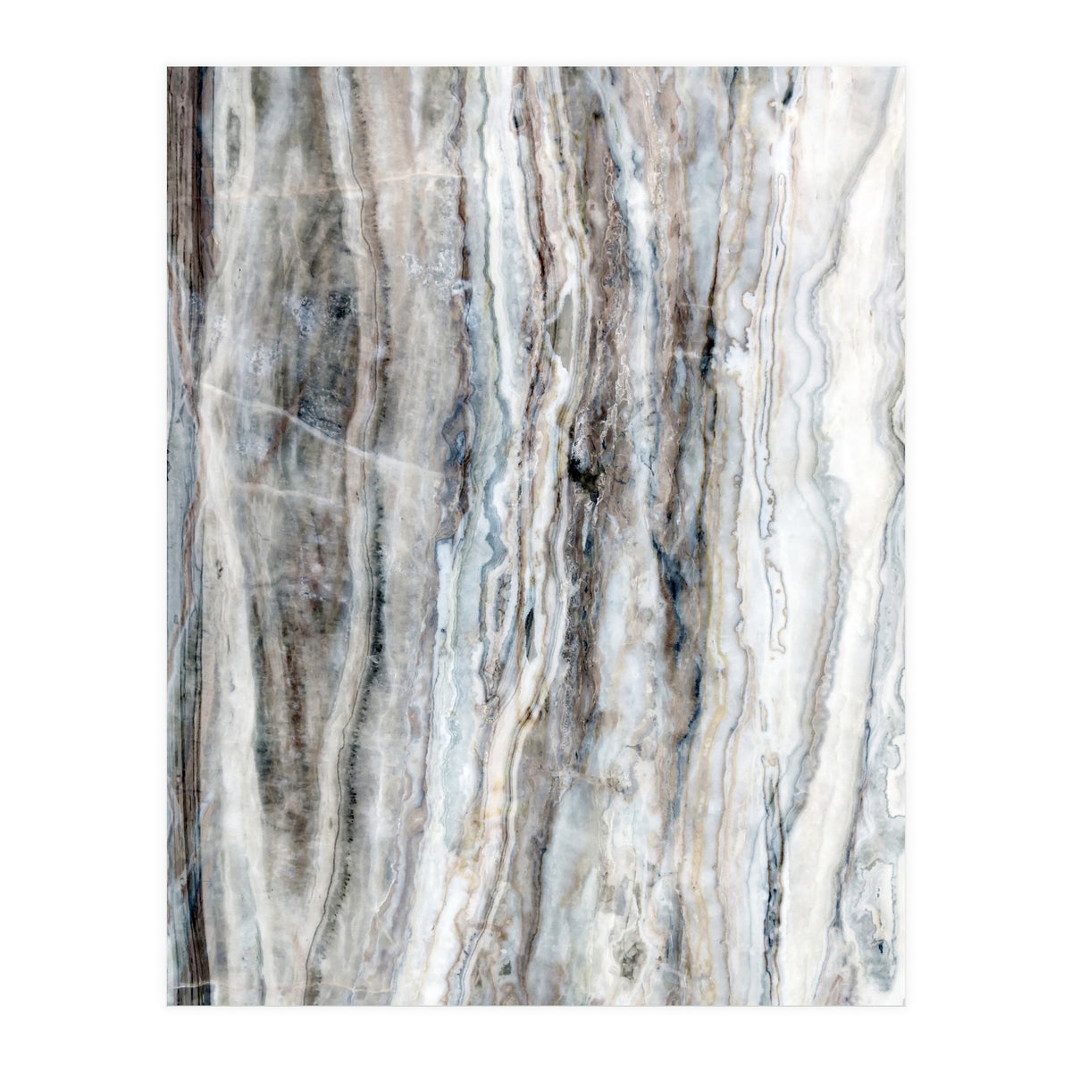 Marble Landscape I Blue and White (Print Only)