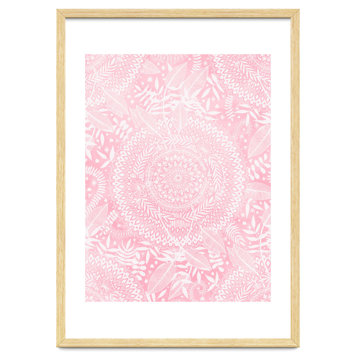 Medallion Pattern in Blush Pink