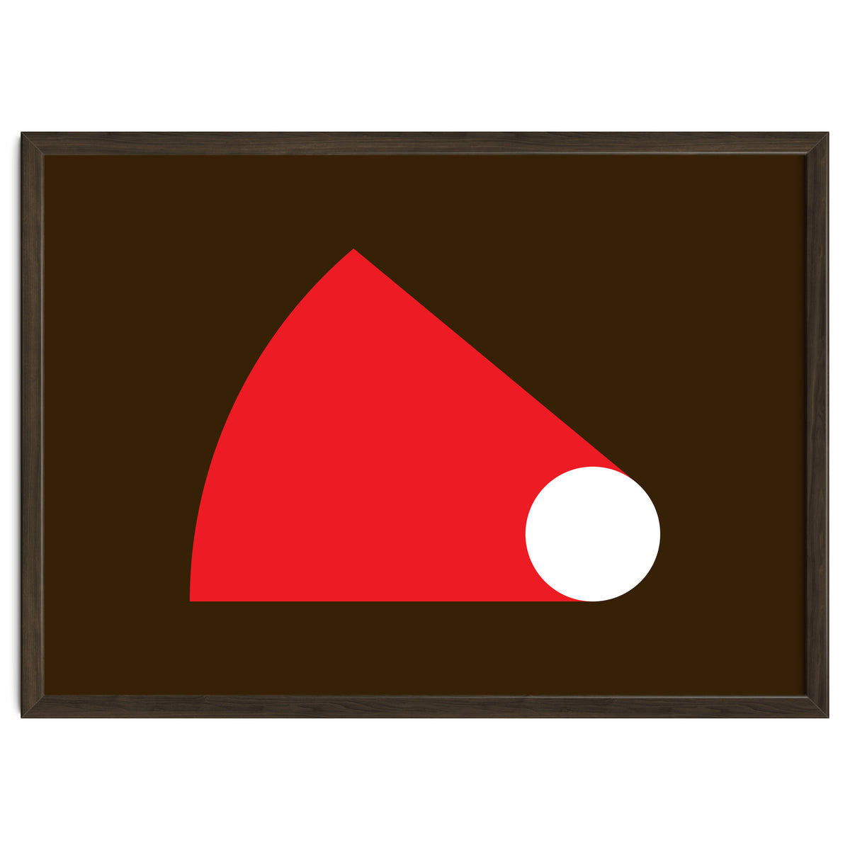 Geometric Shapes No. 51 - red & brown