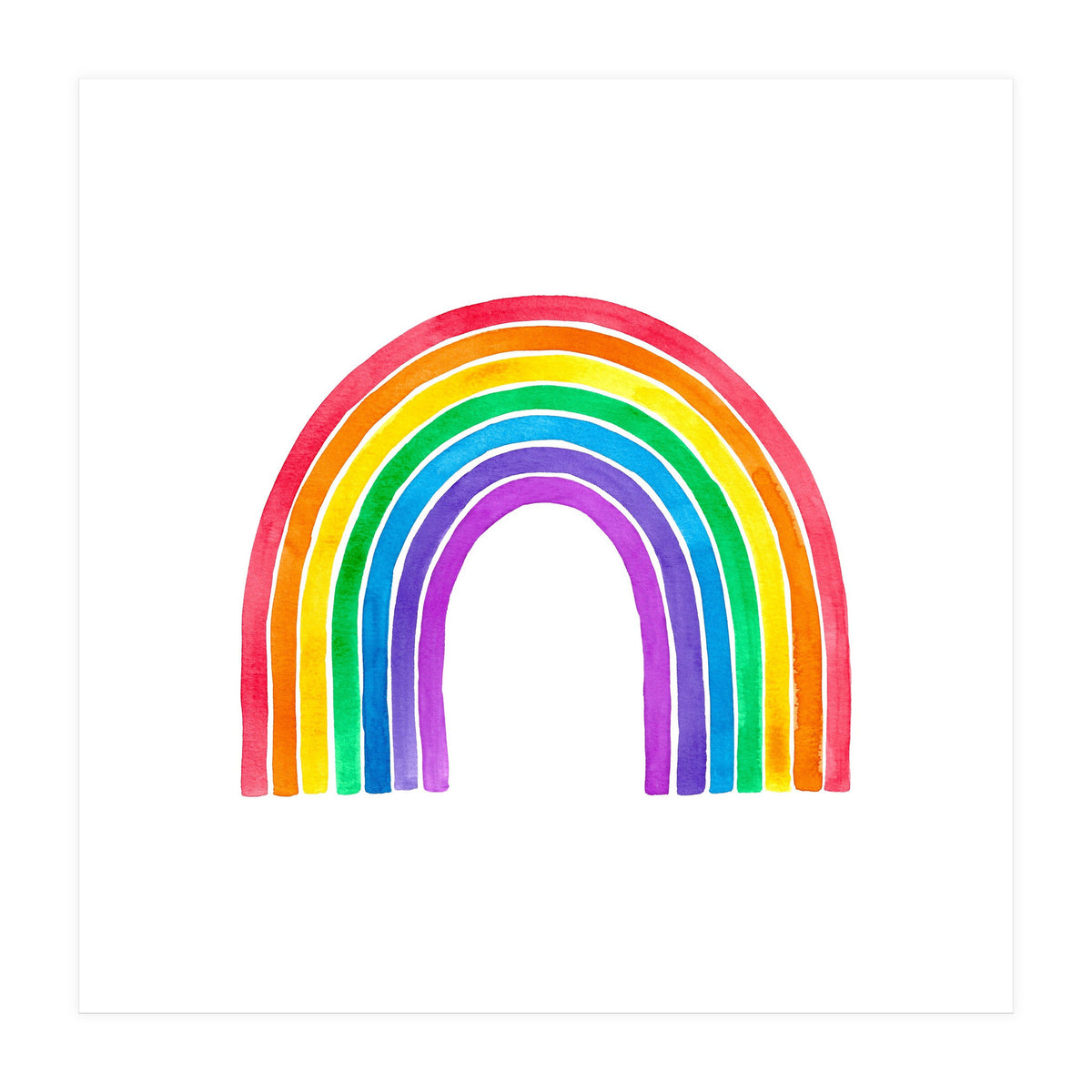Watercolour Rainbow (Print Only)