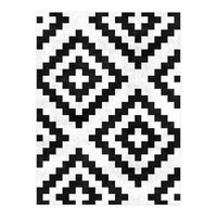 Urban Tribal Pattern No.18 - Aztec - Black and White Concrete (Print Only)