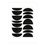 Mid-Century Modern Pattern No.9 - Black and White Concrete (Print Only) thumbnail