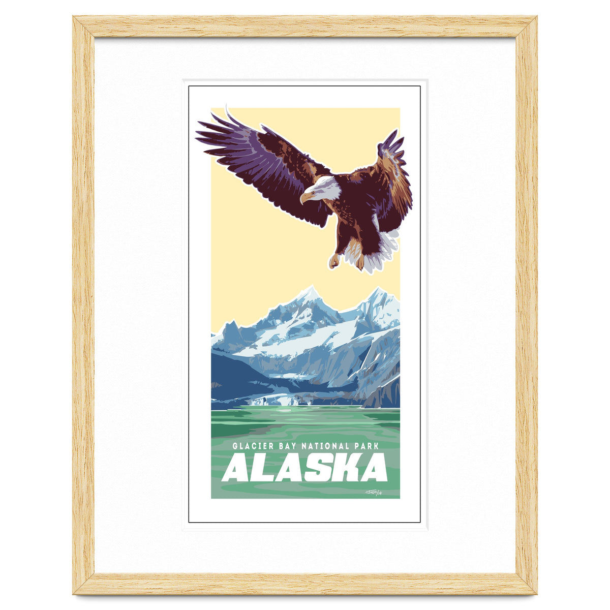 Alaskan Eagle Poster