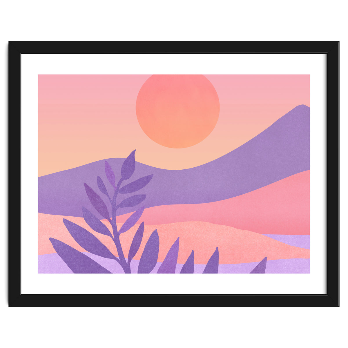 Oasis Sunset Landscape