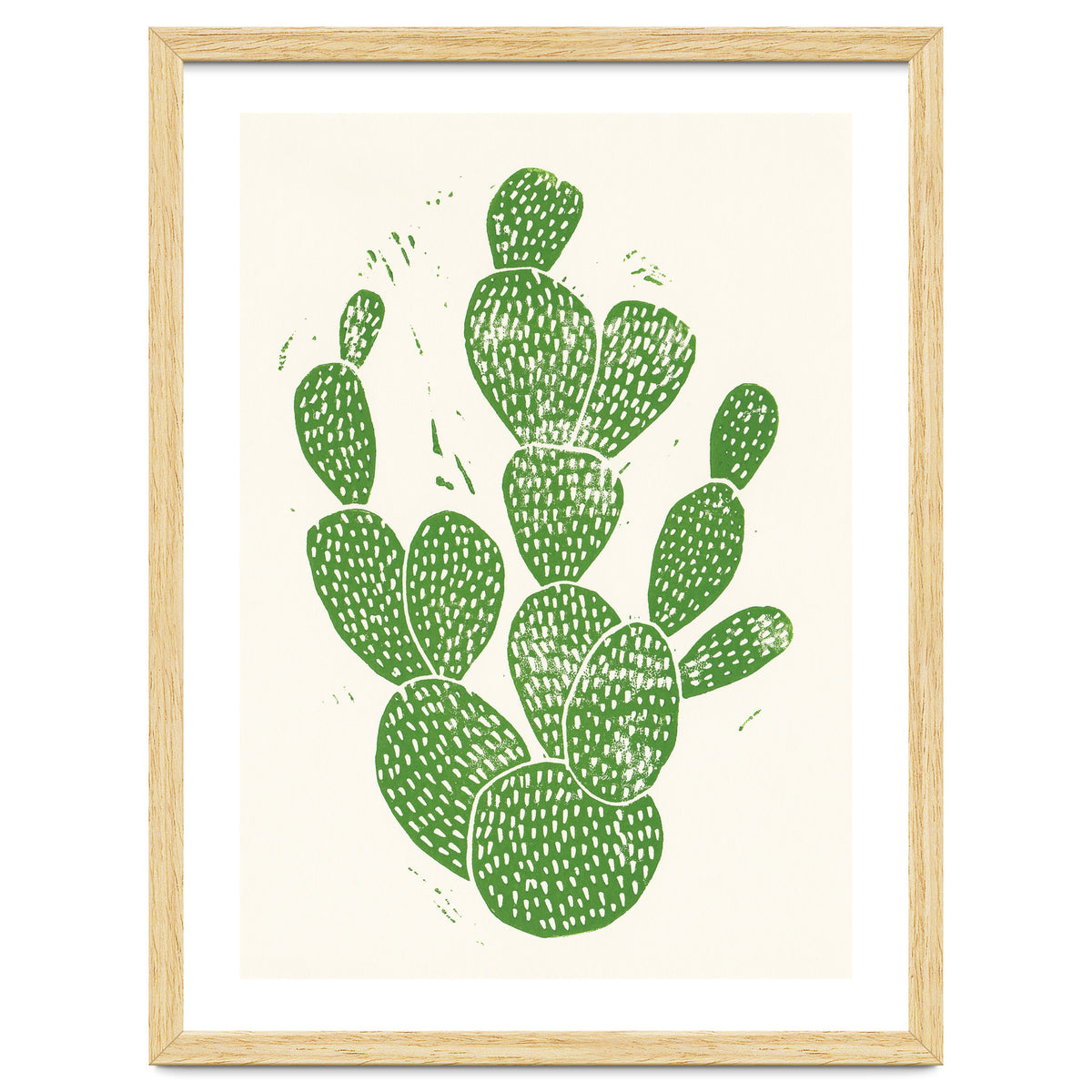 Linocut Cacti #1