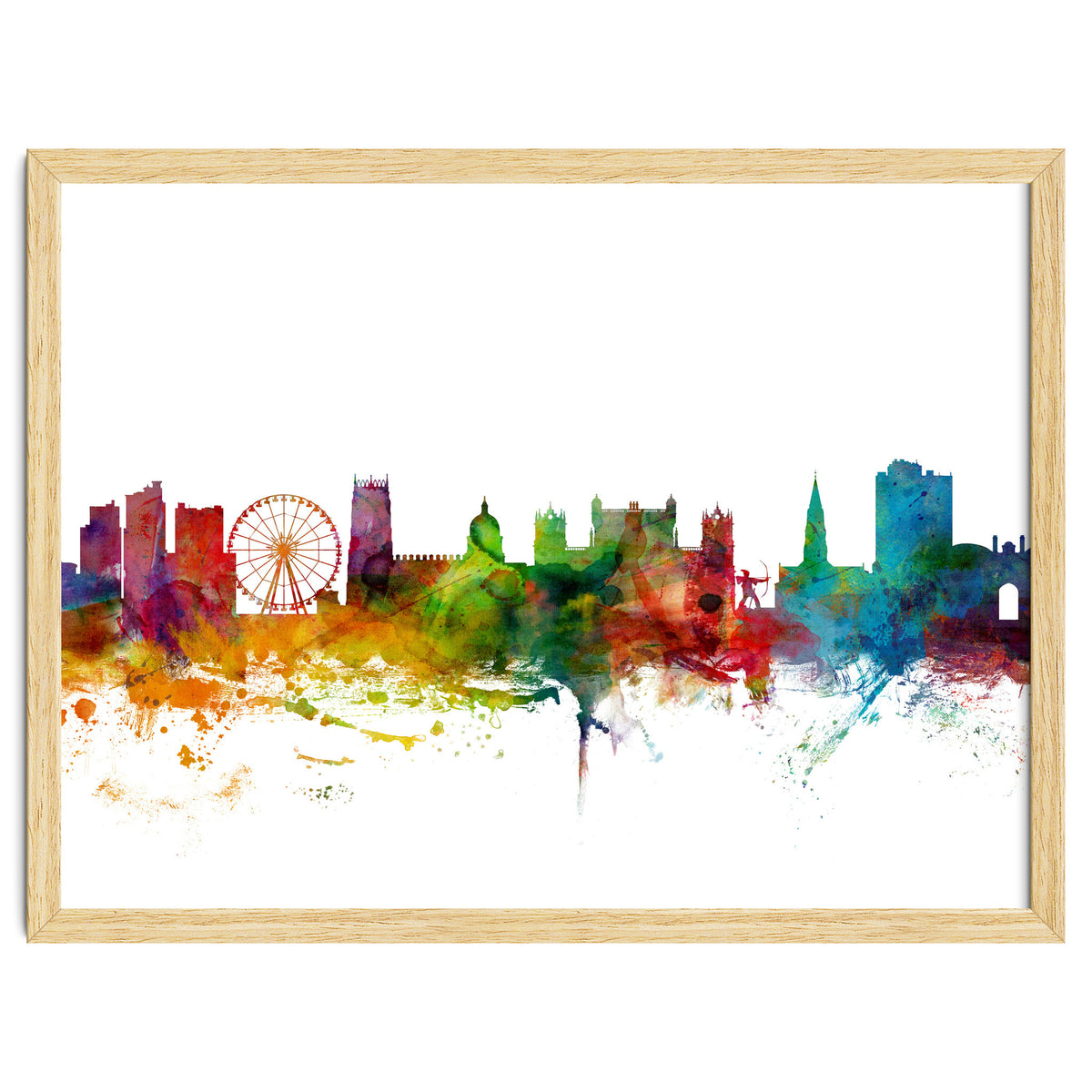 Nottingham England Skyline