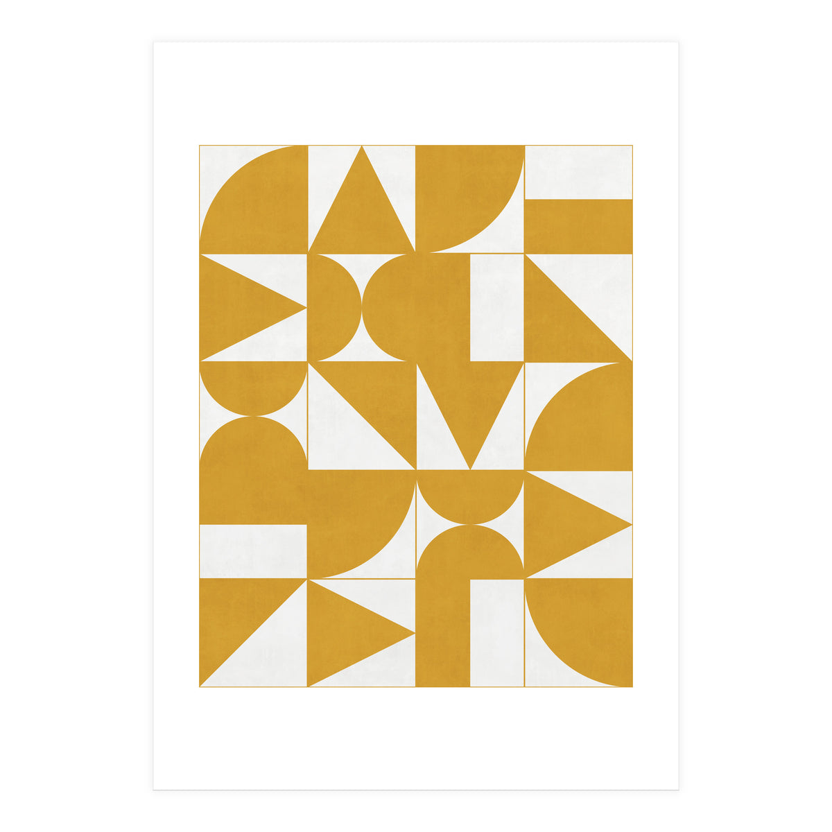 My Favorite Geometric Patterns No.13 - Mustard Yellow (Print Only)