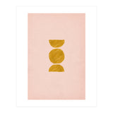 Pink and rust minimalist shapes (Print Only) thumbnail