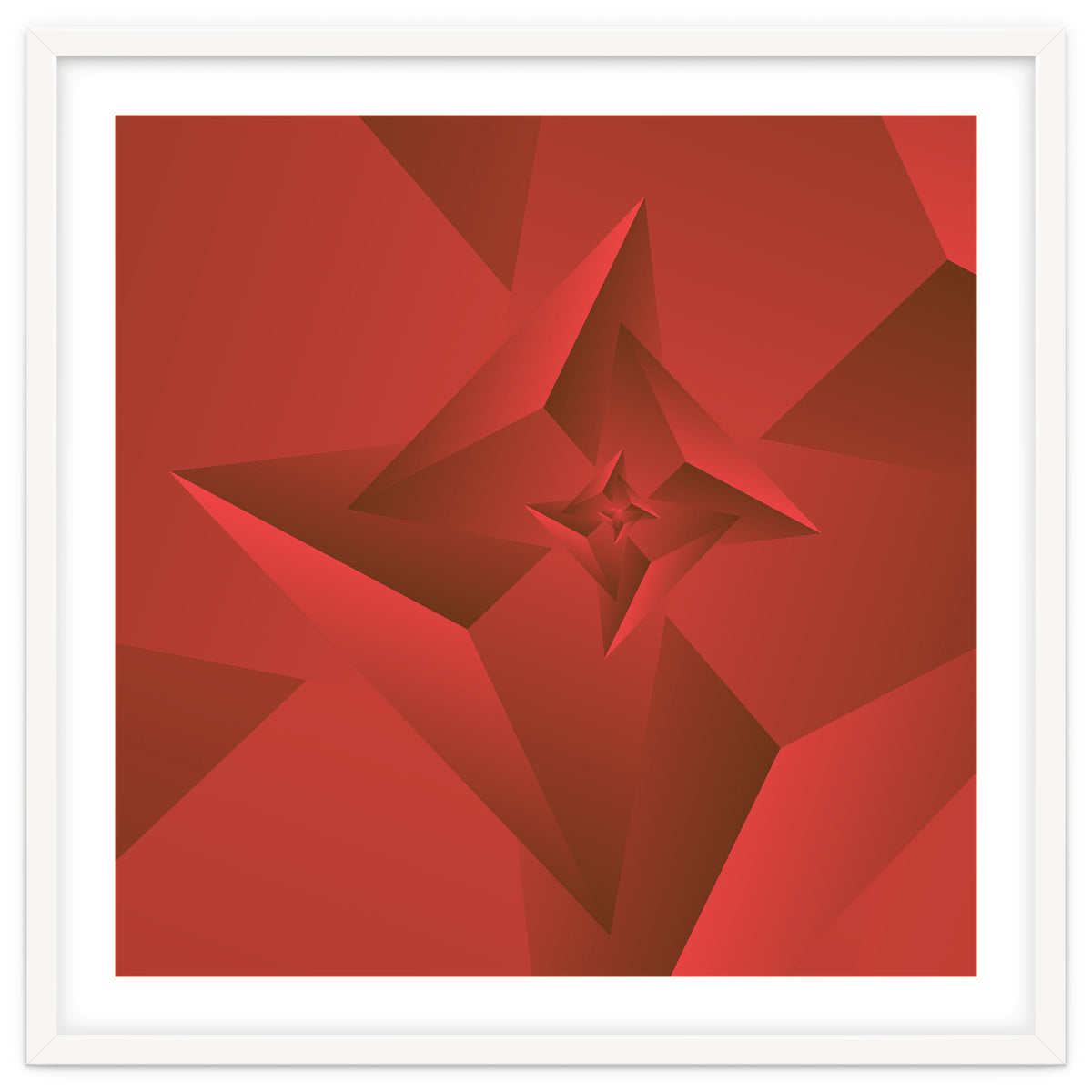 Redish Trendy Triangle