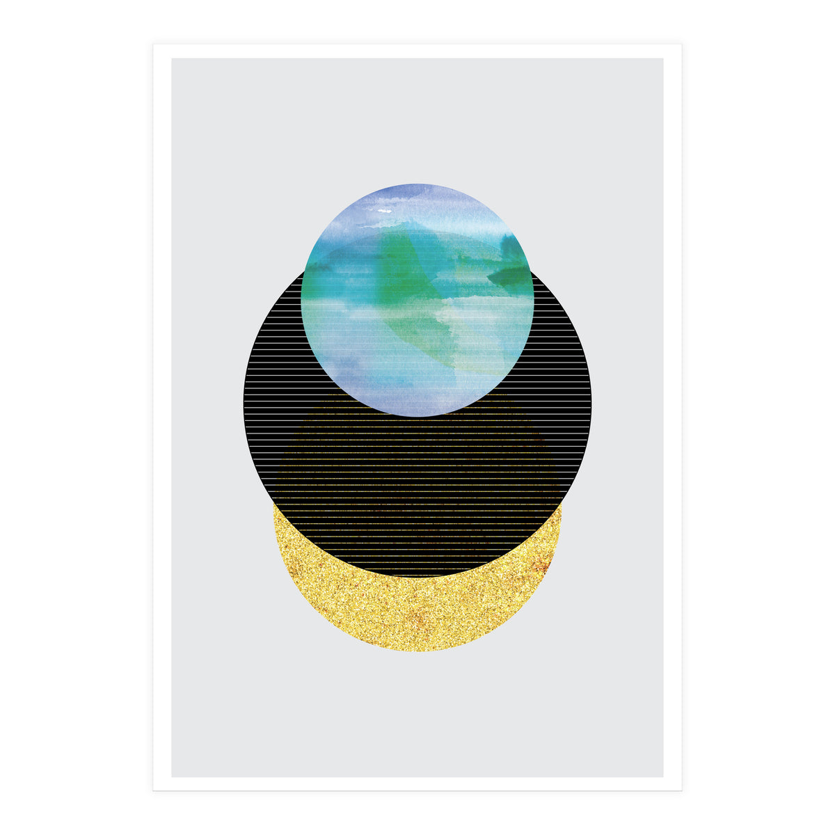 Underwater Sunset Abstract (Print Only)