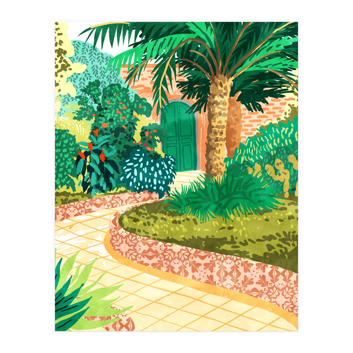 The House With The Green Door (Print Only)