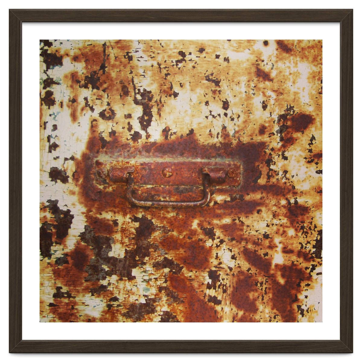 Rusty metal door
