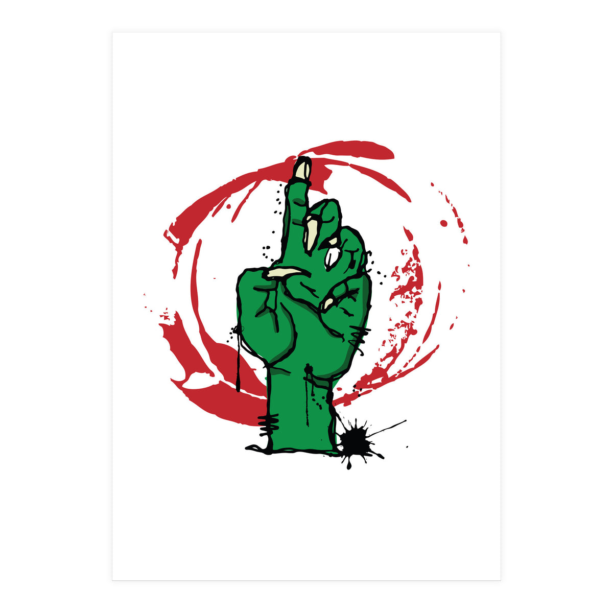 Zombie Hand (Print Only)
