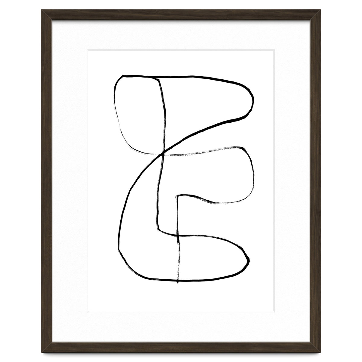 Mid-Century Line Art Print #1