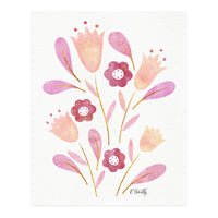 Watercolour Tulips | Pink (Print Only)