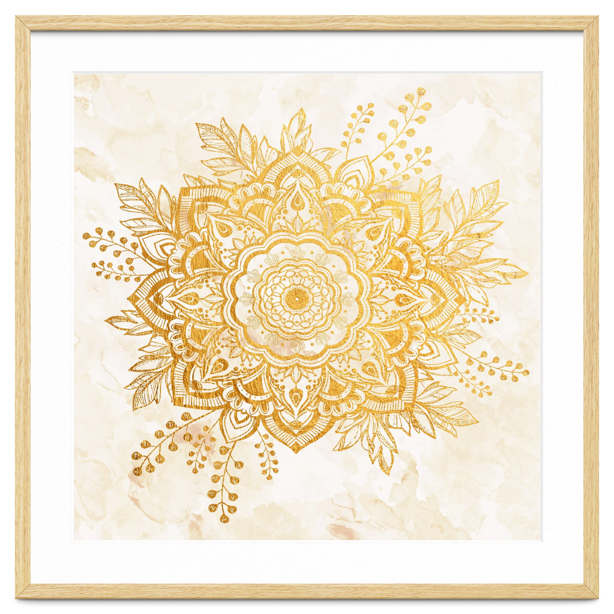 Queen Starring of Mandala-Gold Sunflower II