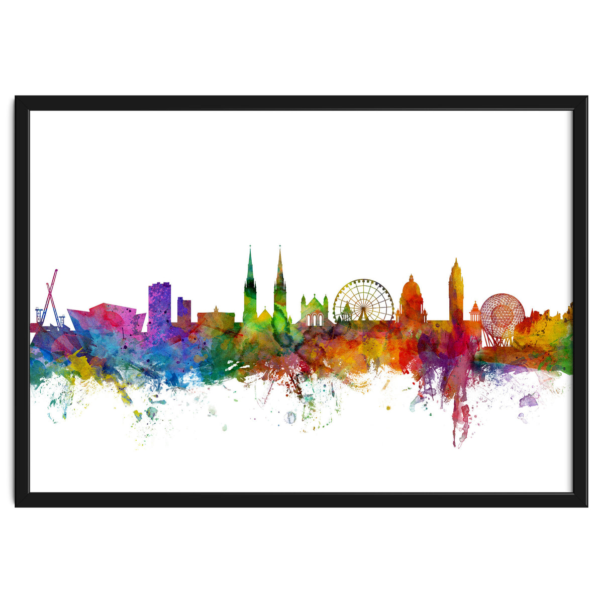 Belfast Northern Ireland Skyline