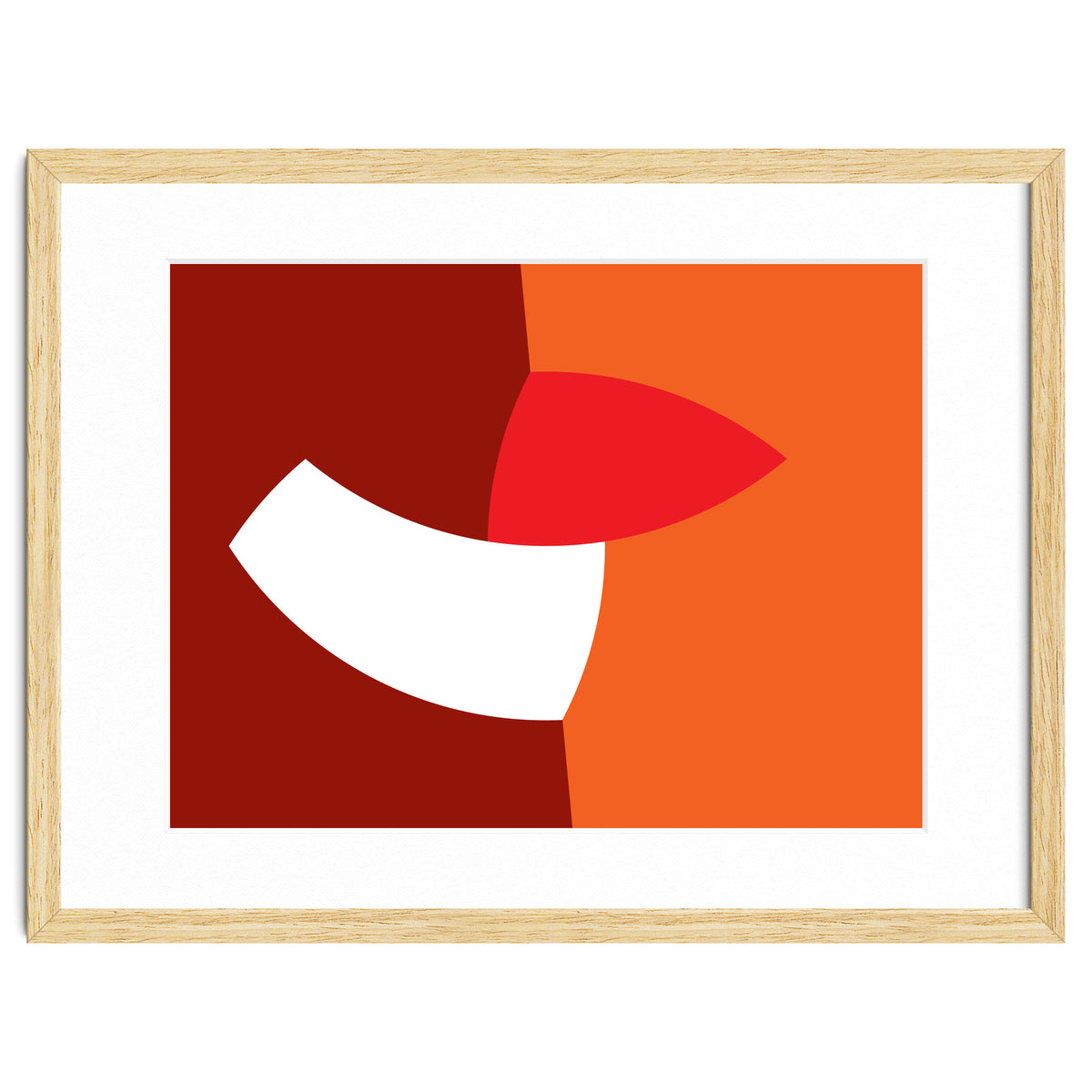 Geometric Shapes No. 66 - orange & reds