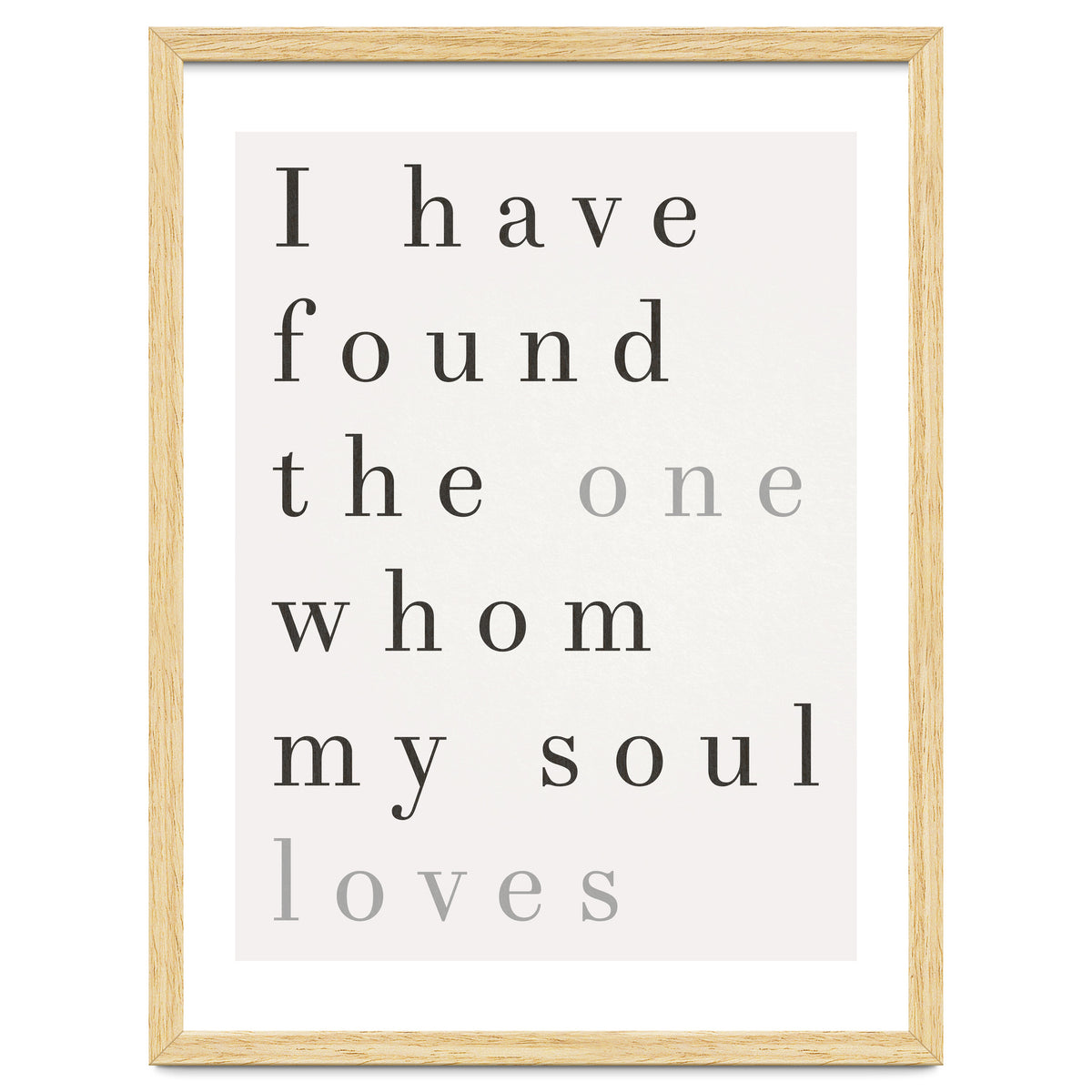 The One My Soul Loves, White