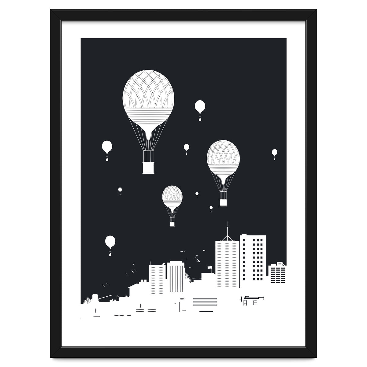 Balloons And The City (dark version)