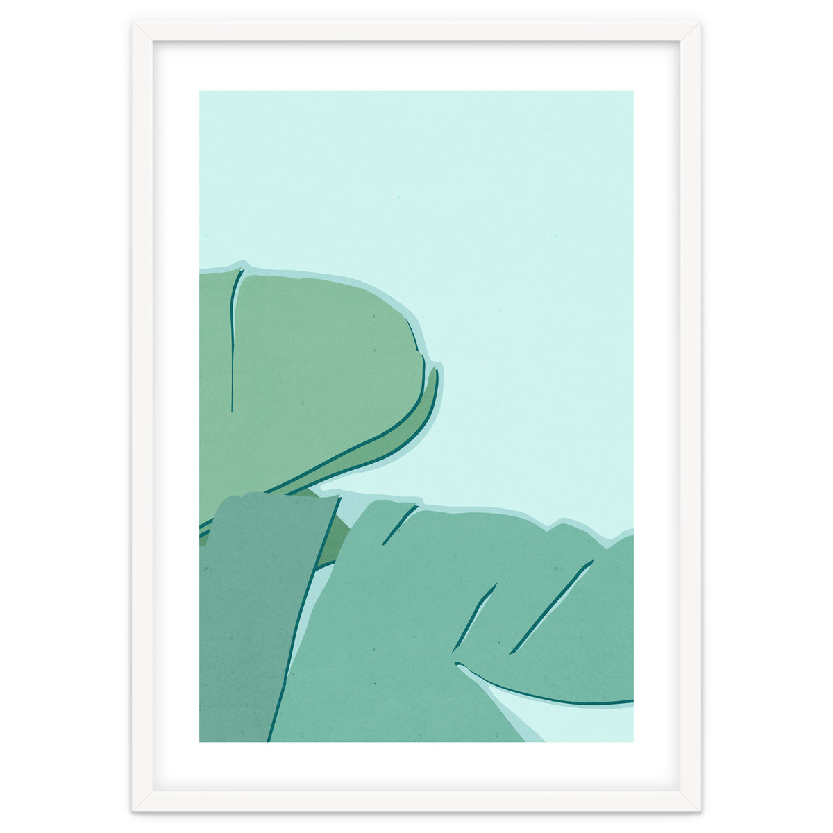 Abstract Banana Leaves Two - Greener Eden