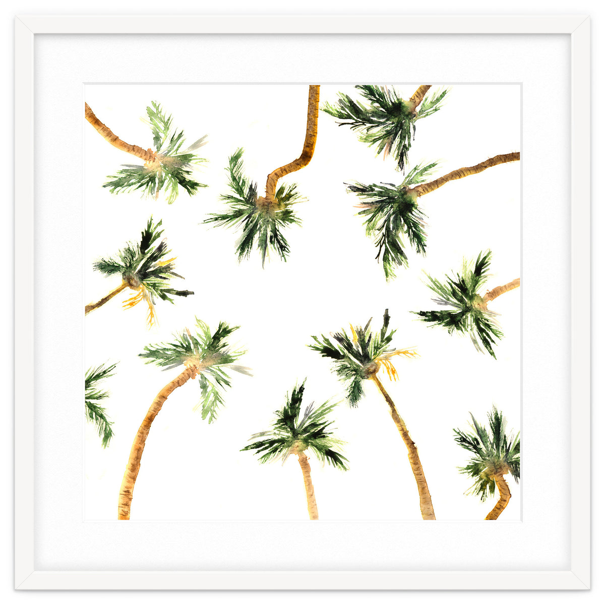 Under the coconut palms || watercolor