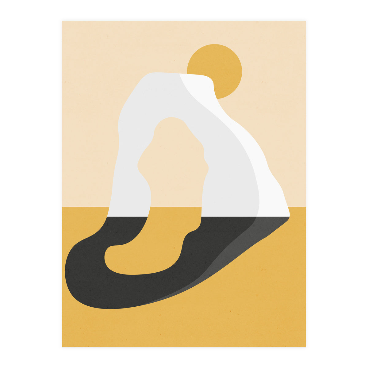 Abstract Arch - Golden Desert (Print Only)