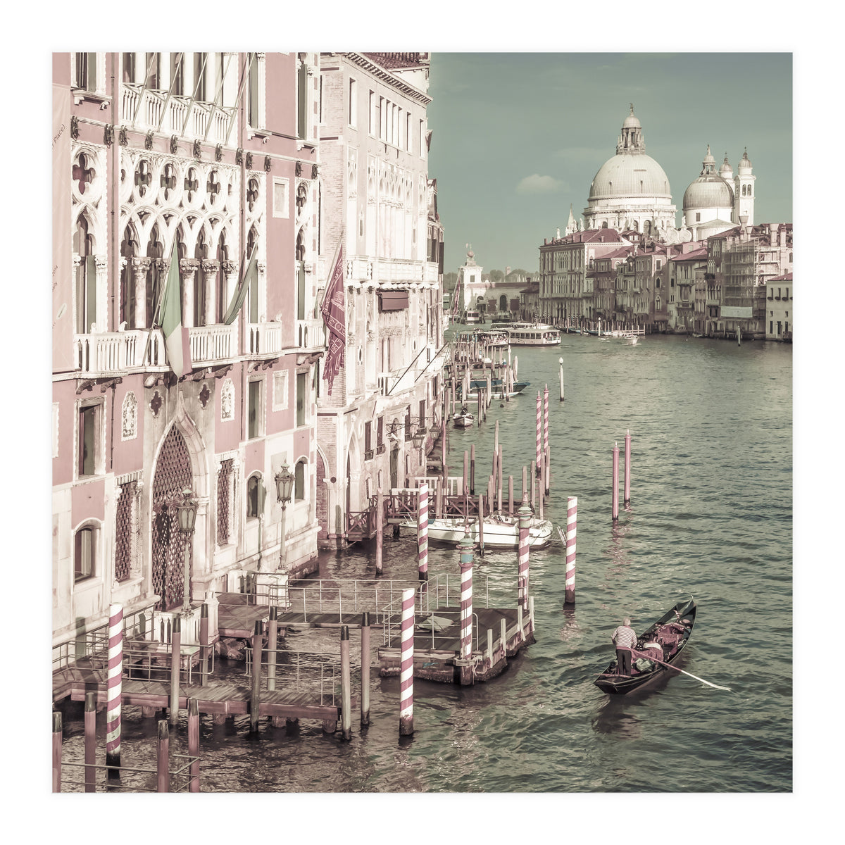 VENICE Canal Grande & Santa Maria della Salute | urban vintage style (Print Only)