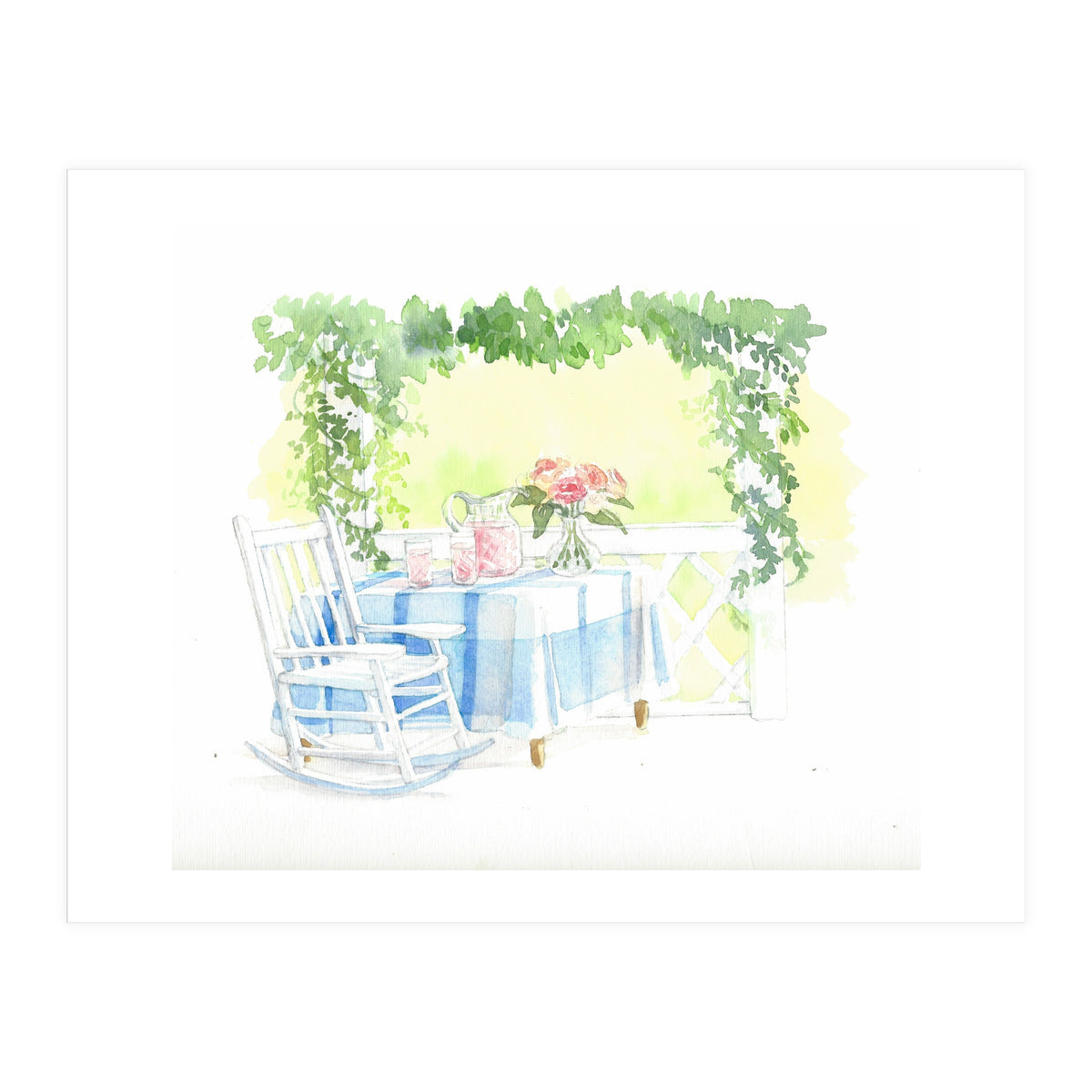 Afternoon Lemonade & Blooms (Print Only)