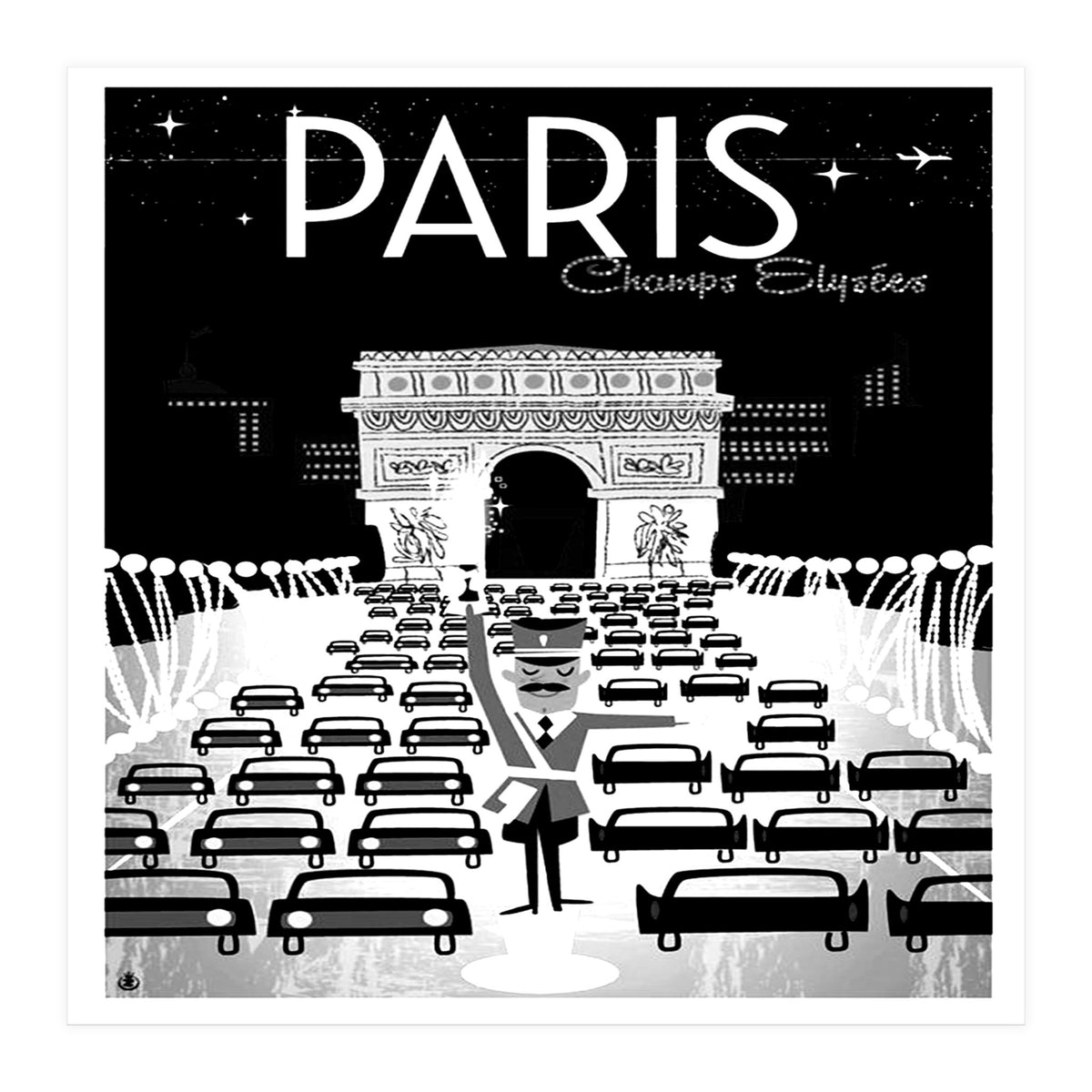 Paris` traffic (Print Only)