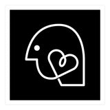 Head Heart_Black (Print Only) thumbnail