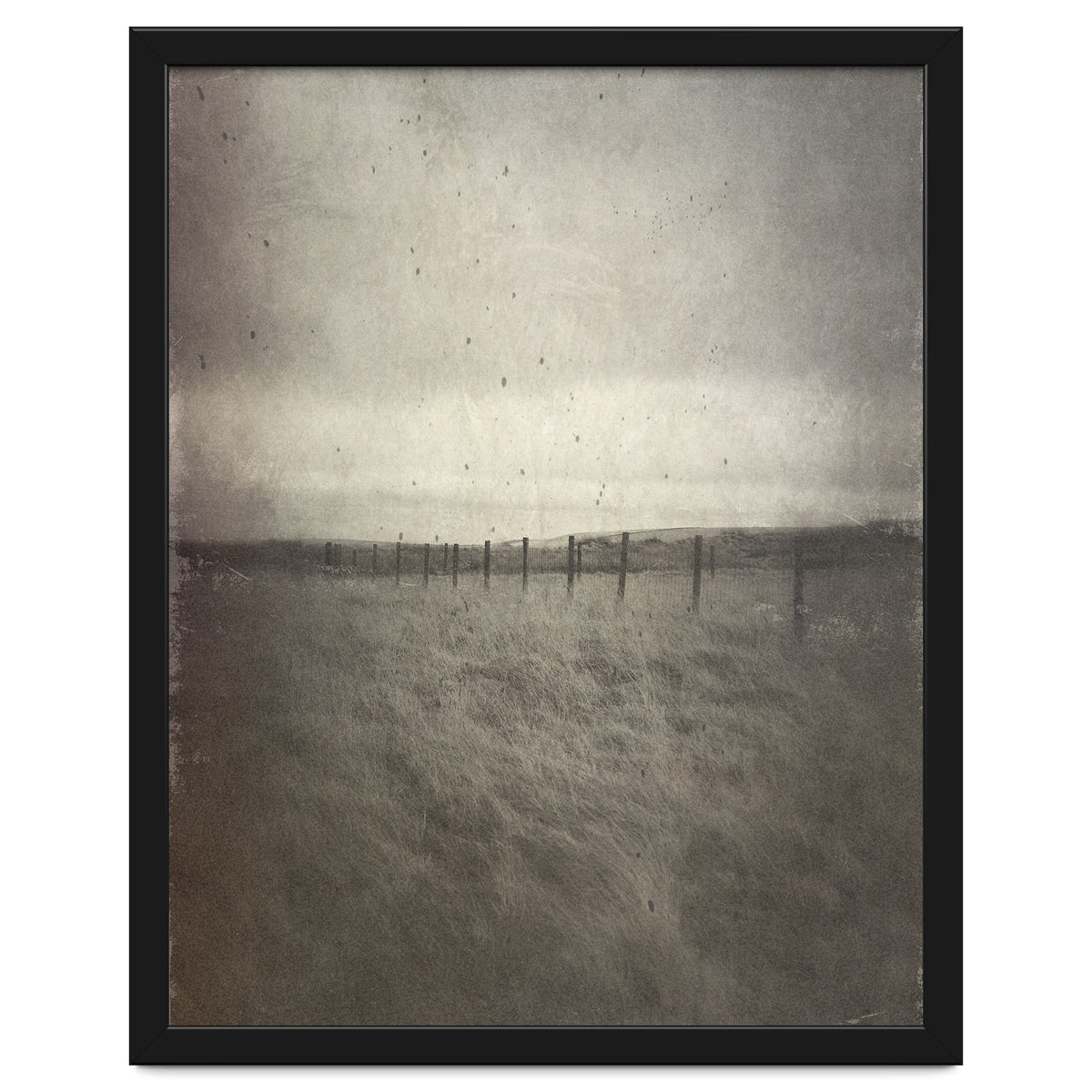 Bleak winter landscape of Saddleworth Moor