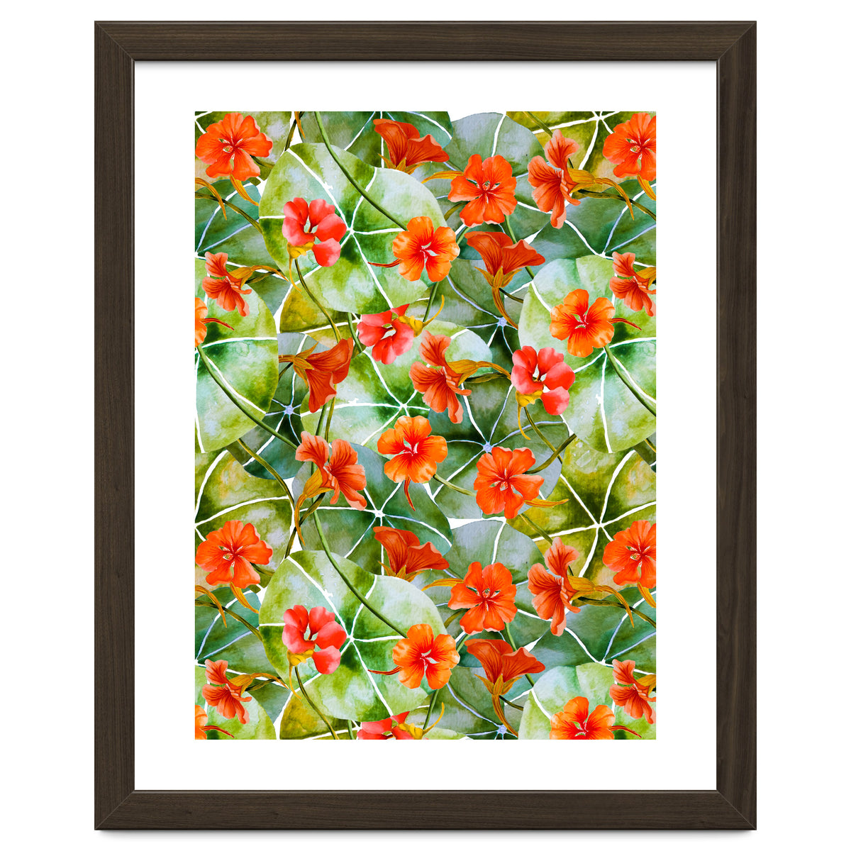 Nasturtiums watercolor 01