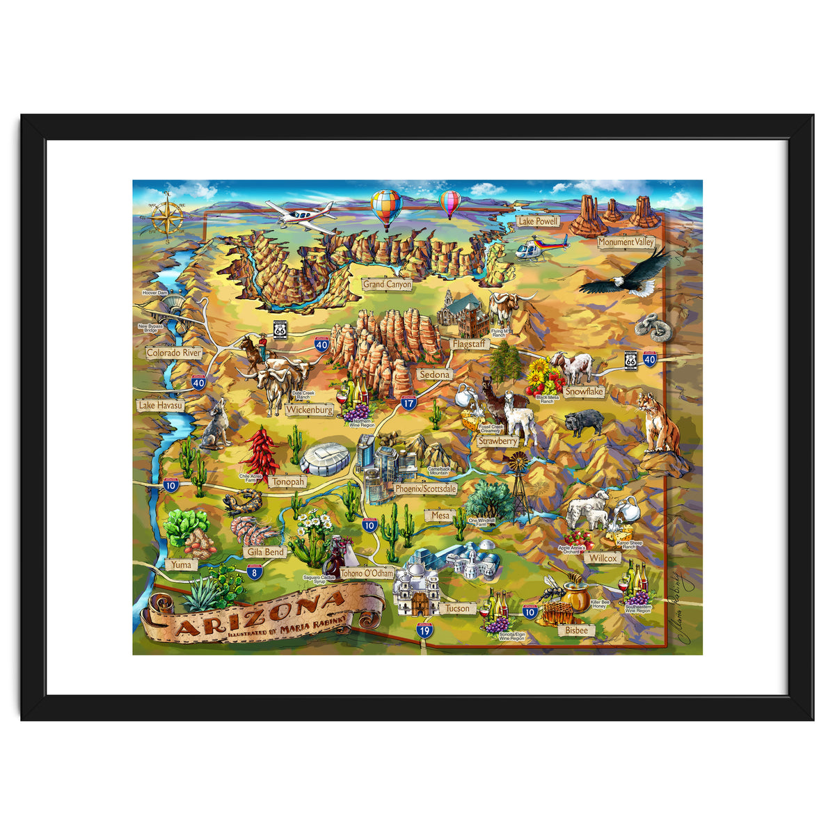 Arizona Illustrated Map