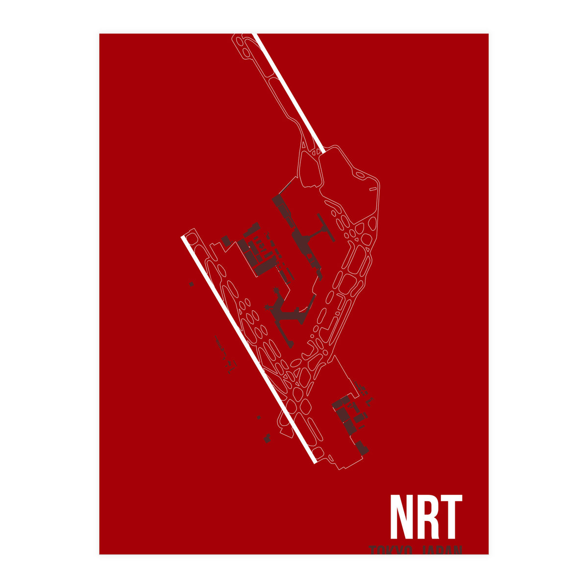 Tokyo Nrt Airport Layout (Print Only)