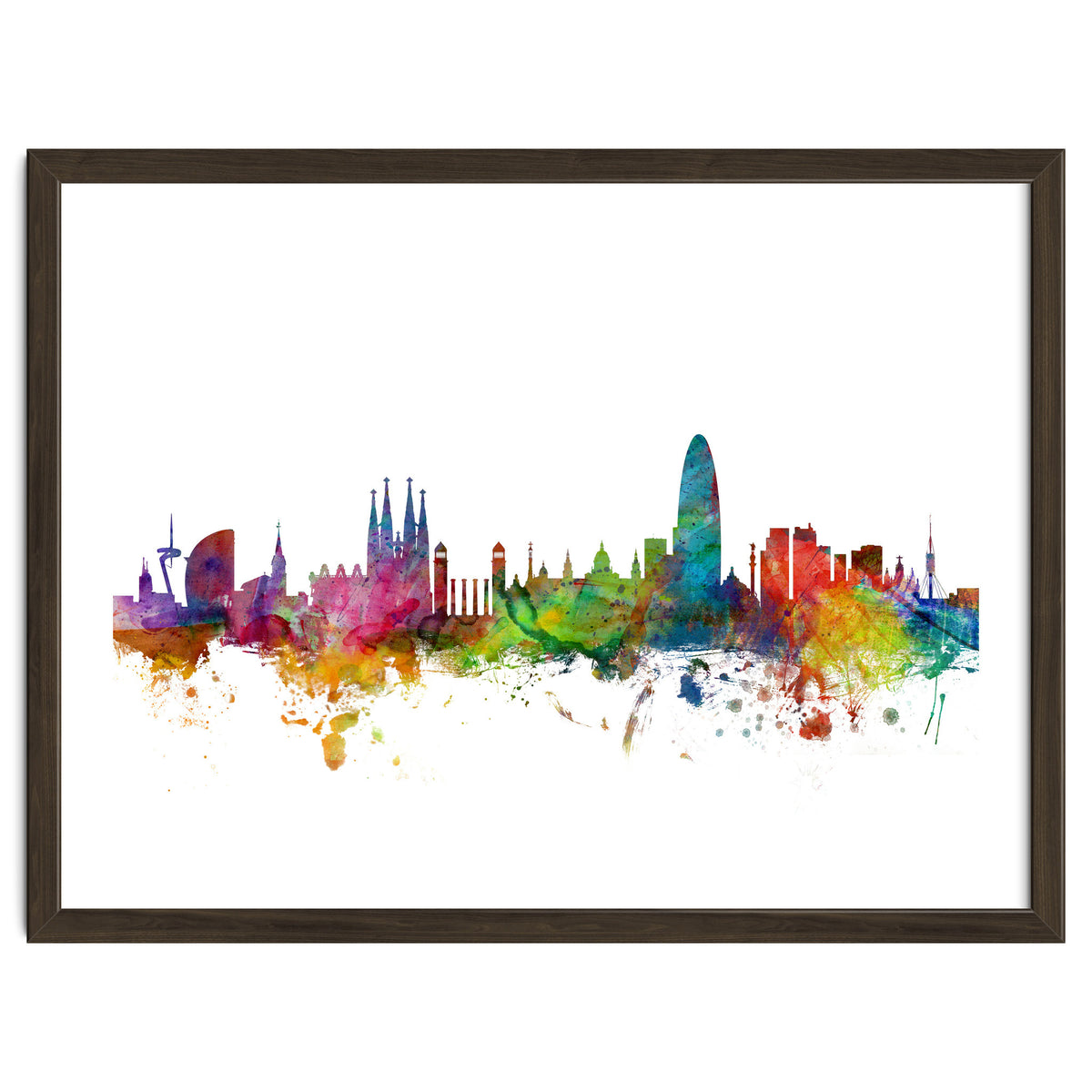 Barcelona Spain Skyline