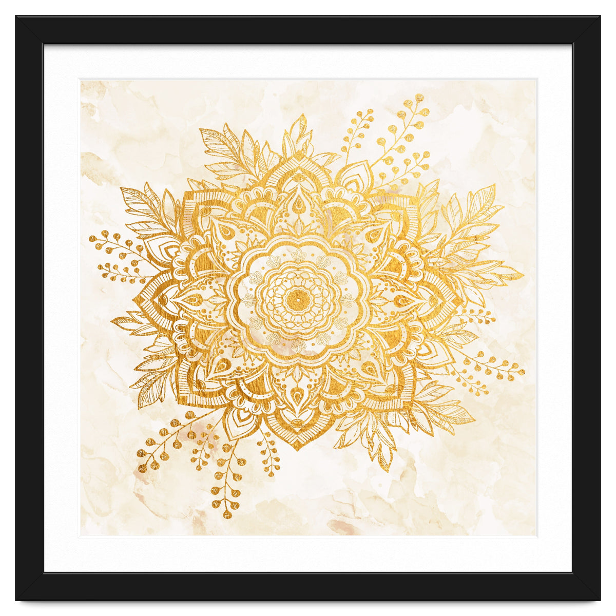 Queen Starring of Mandala-Gold Sunflower II