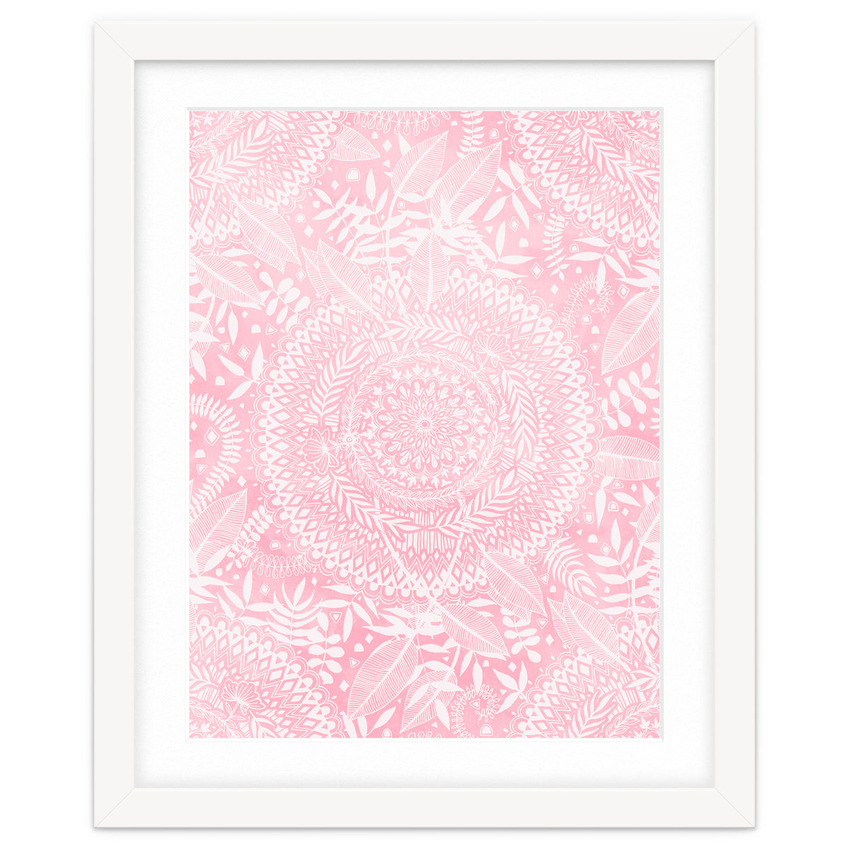 Medallion Pattern in Blush Pink
