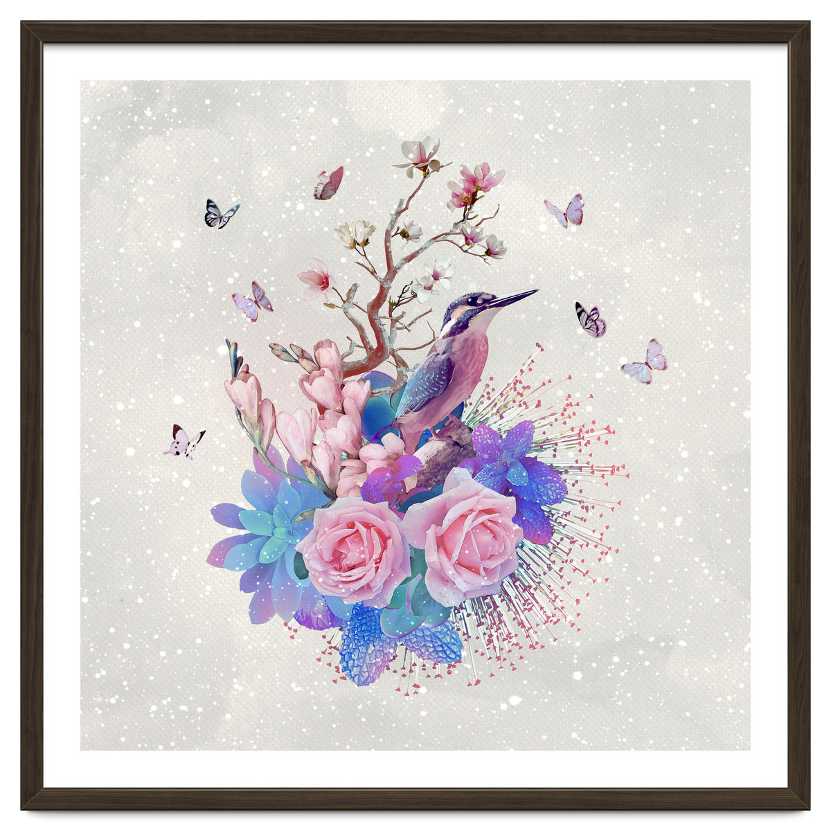 Floral Alcedo Atthis