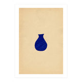Ultramarine abstract vase (Print Only) thumbnail