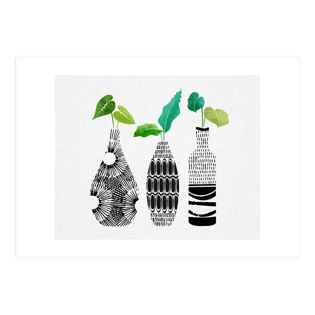 Tribal Vase Trio (Print Only)