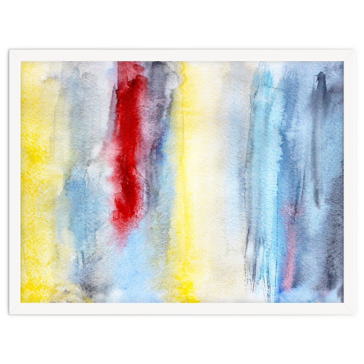 Touch of red || abstract watercolor