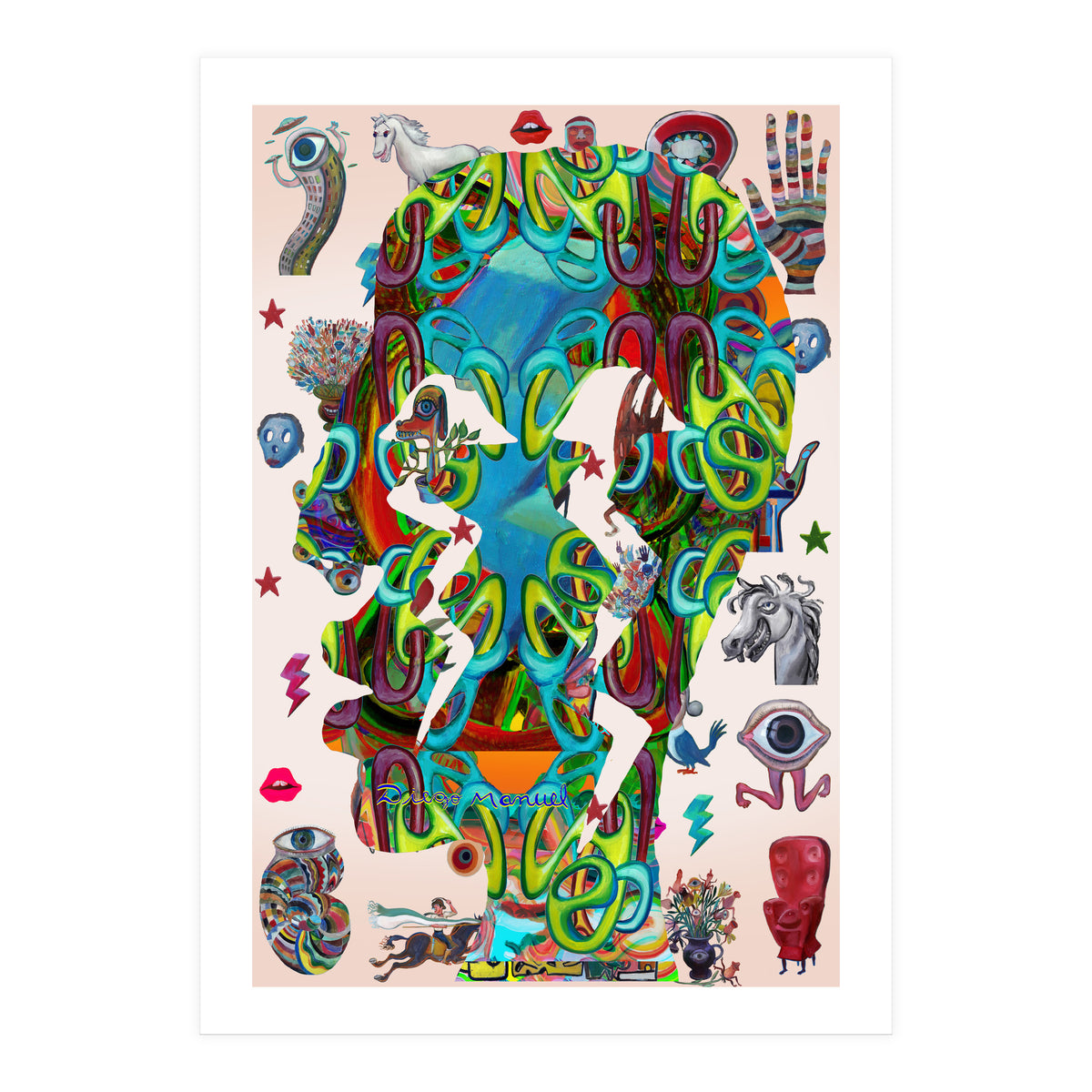 Perfil Con Rayos B 4 (Print Only)