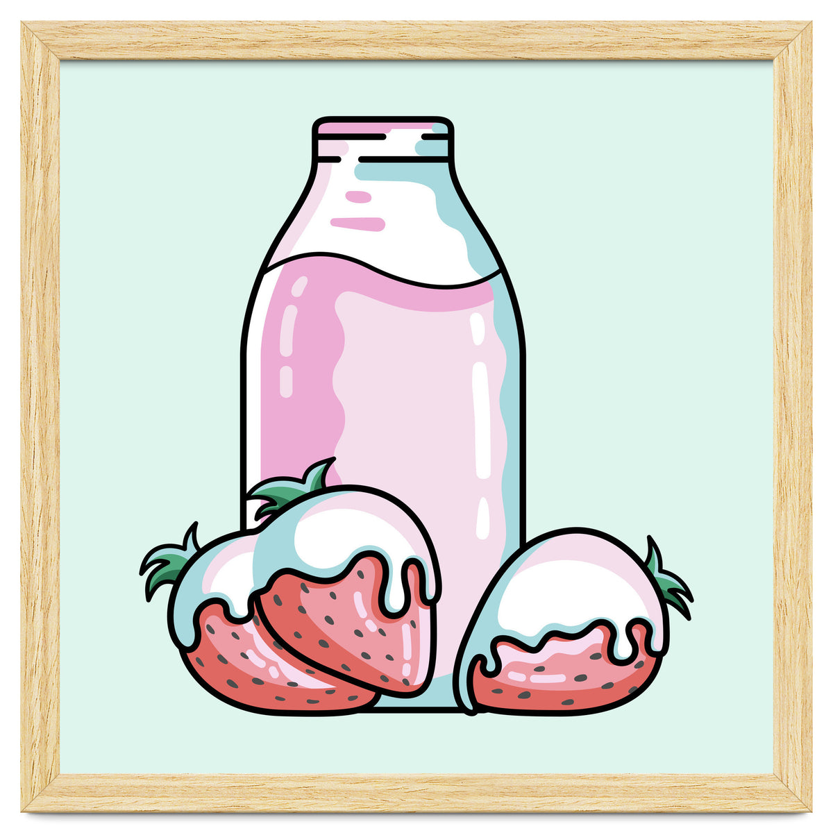 Cute Strawberry Milkshake