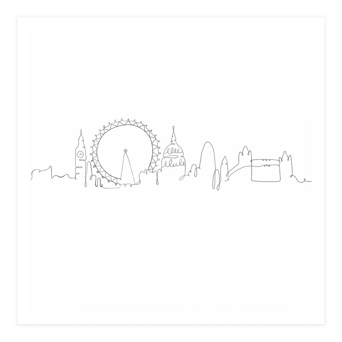 One Line Art London (Print Only)