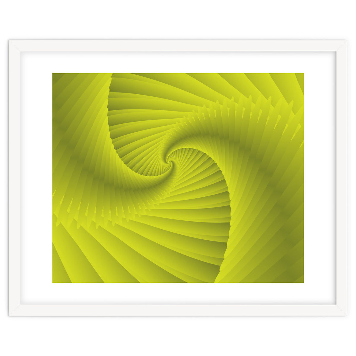 Spiral Fractal Green Art