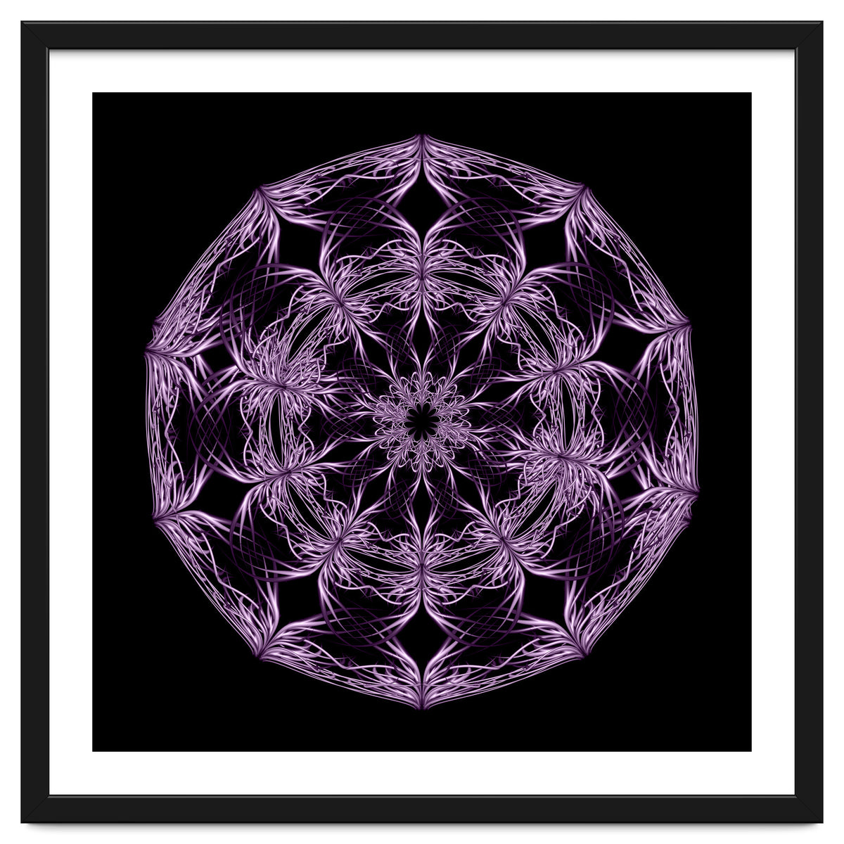 Mandala purple and black