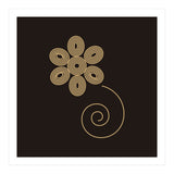 Golden flower | geometric minimal (Print Only) thumbnail