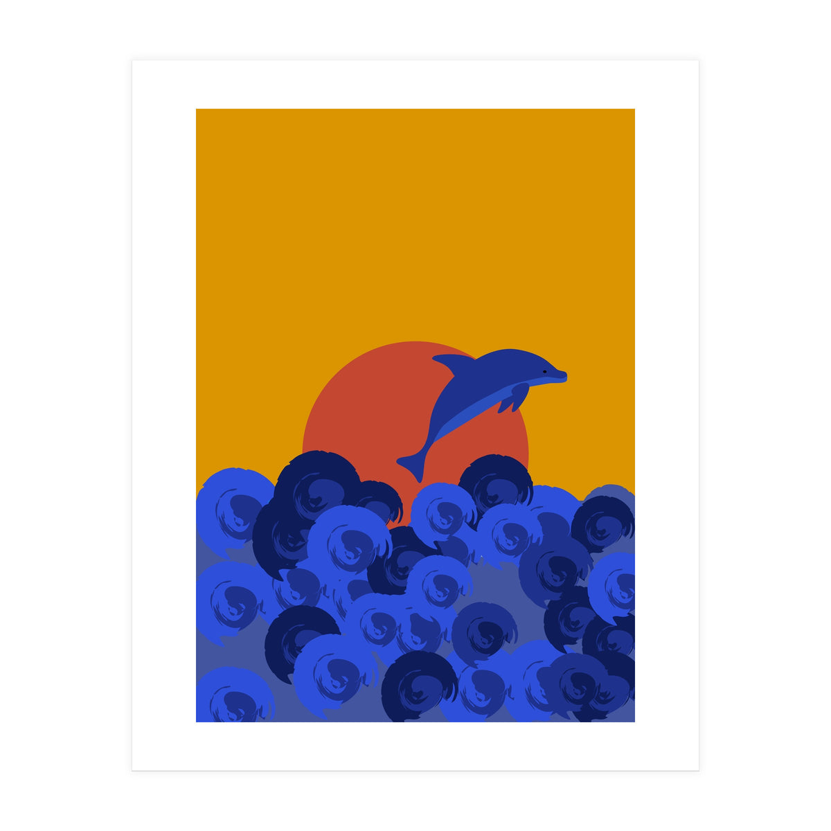 Ocean sunset wonders (Print Only)