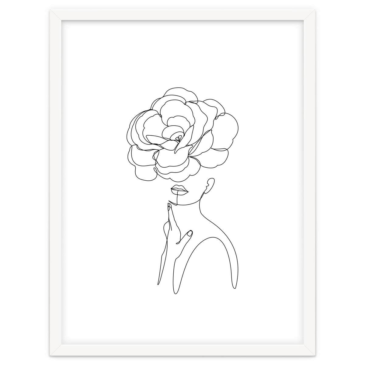 female flower line-a